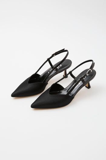 Slingback Nero Donna - 8