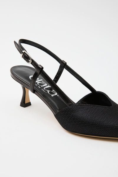 Slingback Nero Donna