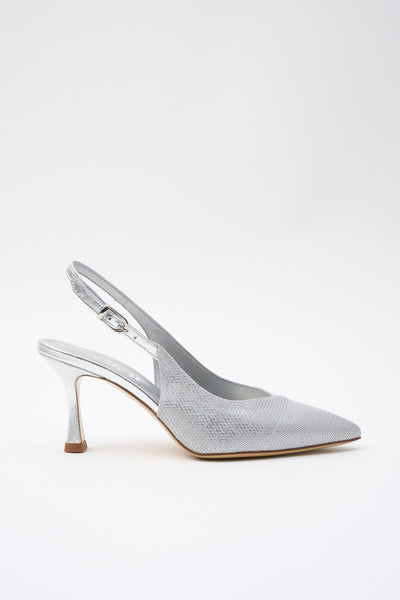 Slingback Argento Donna