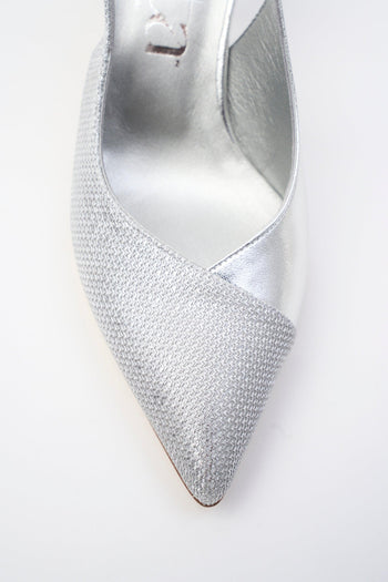Slingback Argento Donna - 3