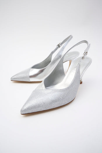 Slingback Argento Donna - 5