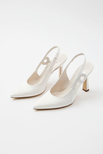 Slingback Bianco Donna - 2