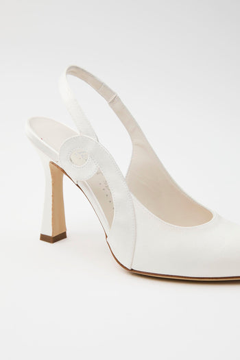 Slingback Bianco Donna - 4