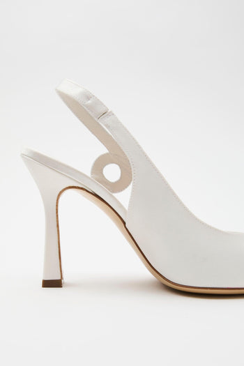 Slingback Bianco Donna - 5