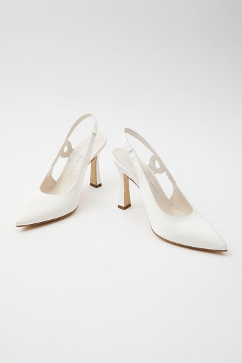 Slingback Bianco Donna - 7