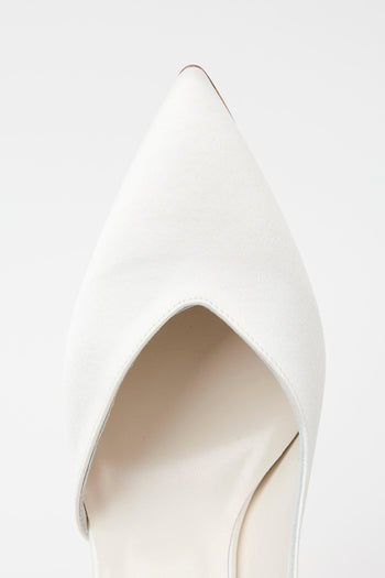 Slingback Bianco Argento Donna - 5
