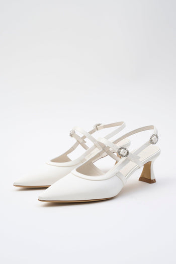 Slingback Bianco Donna - 2