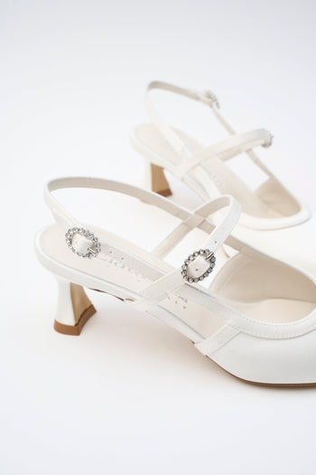 Slingback Bianco Donna - 3