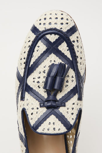Mocassino Avorio/indaco Donna - 6