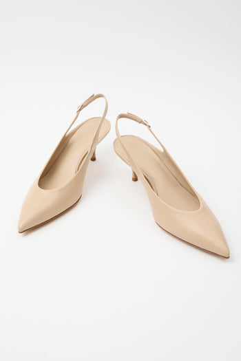Slingback Light Taupe Donna - 7