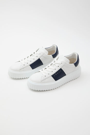 Sneaker Bianco/indaco Uomo - 2
