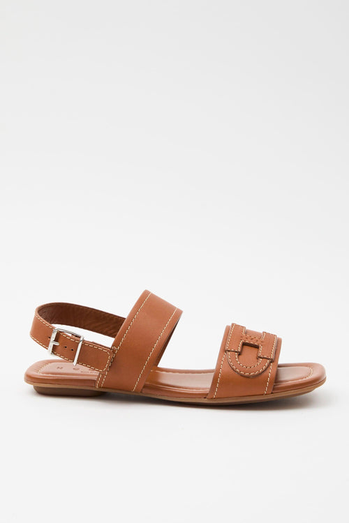Sandalo Cuoio Scuro Donna