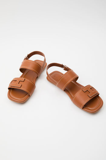 Sandalo Cuoio Scuro Donna - 7