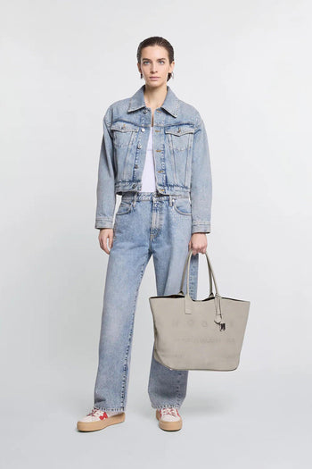 Borsa Gabbiano/cemento Donna - 8