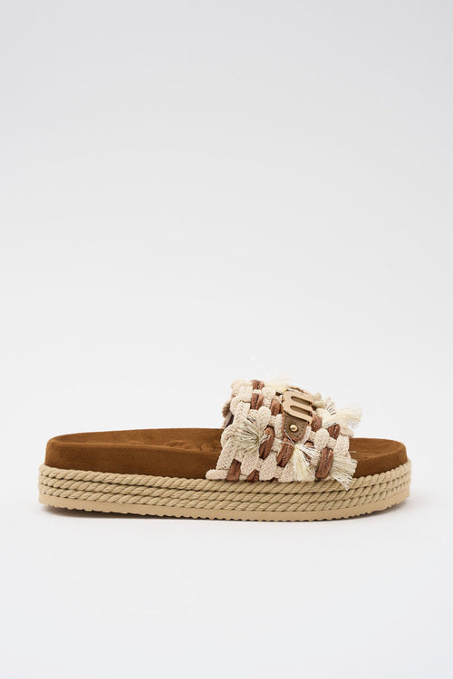 Ciabatta Beige Donna