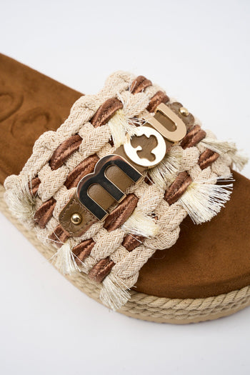 Ciabatta Beige Donna - 4