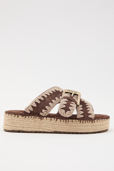 Zeppa Deep Brown Donna