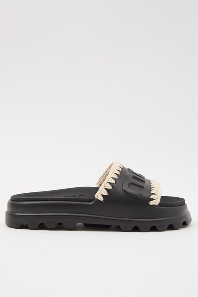 Ciabatta Black/white Donna