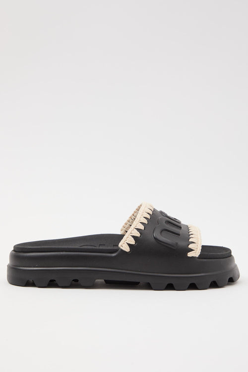 Ciabatta Black/white Donna