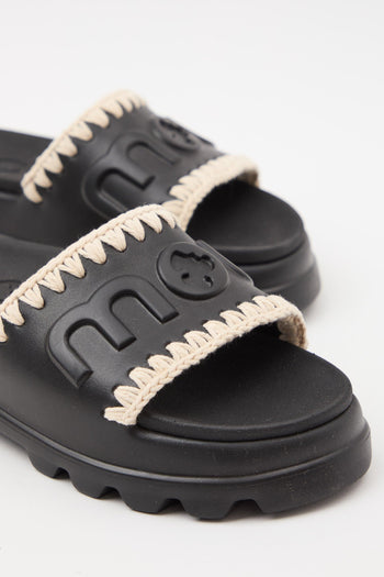 Ciabatta Black/white Donna - 3