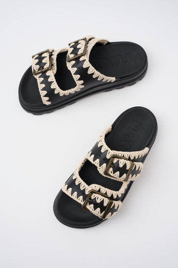 Ciabatta Black/white Donna - 3