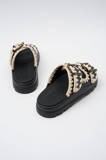 Ciabatta Black/white Donna - 5