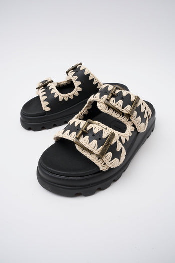 Ciabatta Black/white Donna - 6