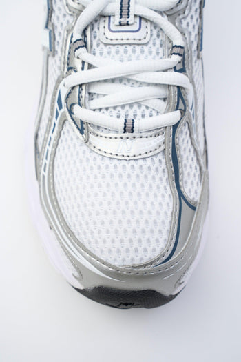 Sneaker White/silver/navy Donna - 4