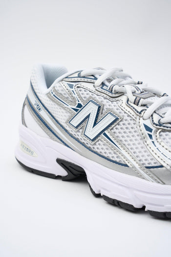Sneaker White/silver/navy Donna - 5