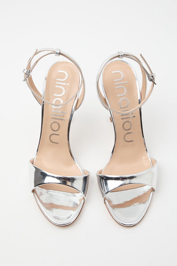 Slingback Argento Donna - 4