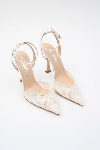 Slingback Bianco Donna - 5