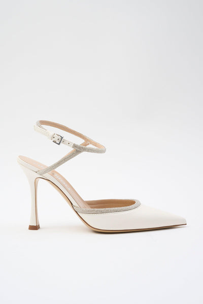Slingback Avorio Donna