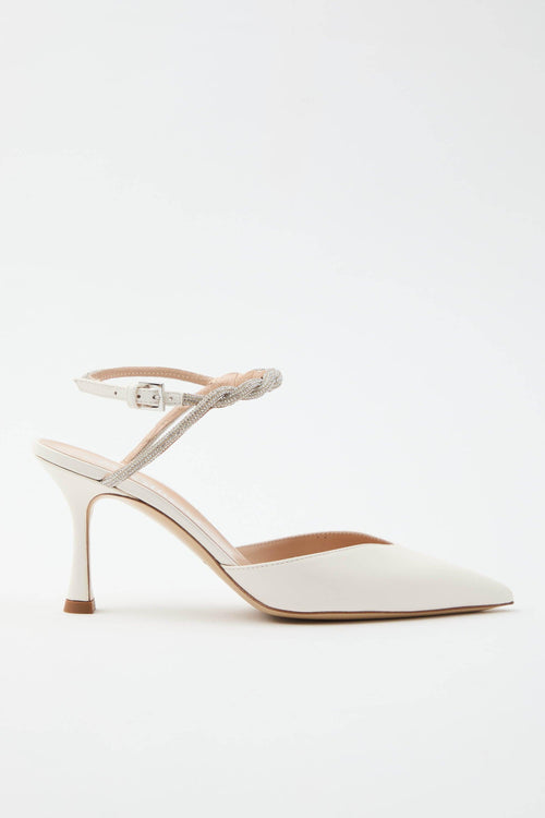 Slingback Avorio Donna