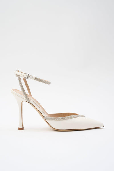 Slingback Avorio Donna
