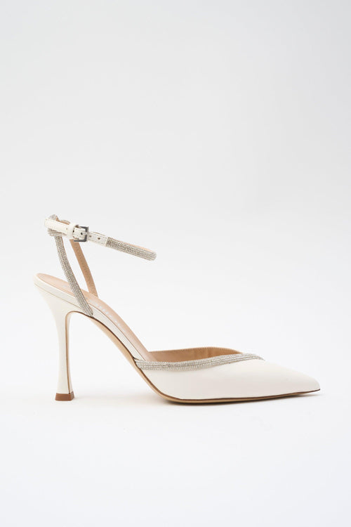 Slingback Avorio Donna
