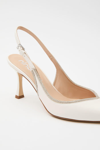 Slingback Avorio Donna - 5