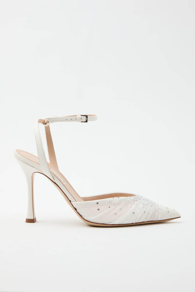 Slingback Avorio Donna