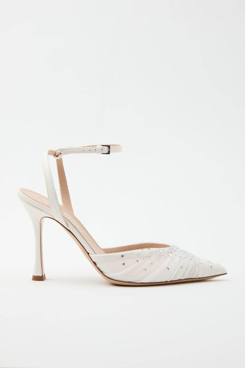Slingback Avorio Donna