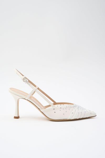 Slingback Avorio Donna