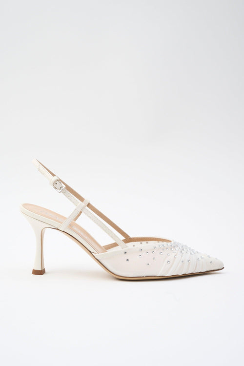 Slingback Avorio Donna