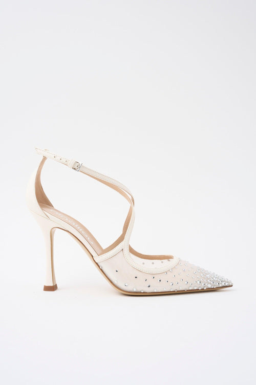 Slingback Avorio Donna