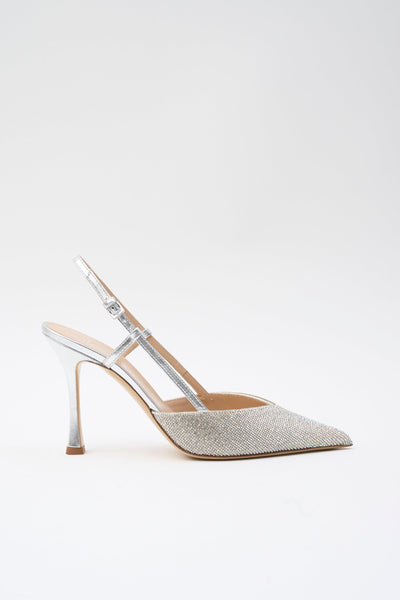 Slingback Argento Donna
