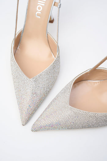 Slingback Argento Donna - 3