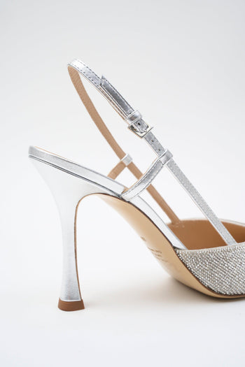 Slingback Argento Donna - 4