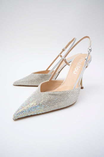Slingback Argento Donna - 5