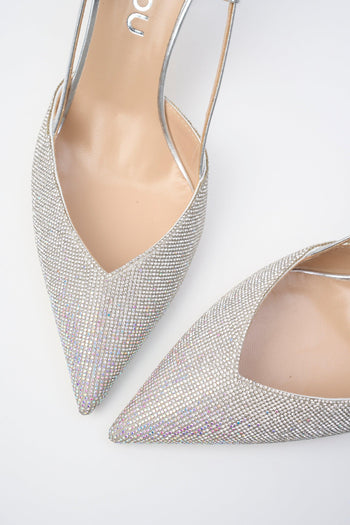 Slingback Argento Donna - 3