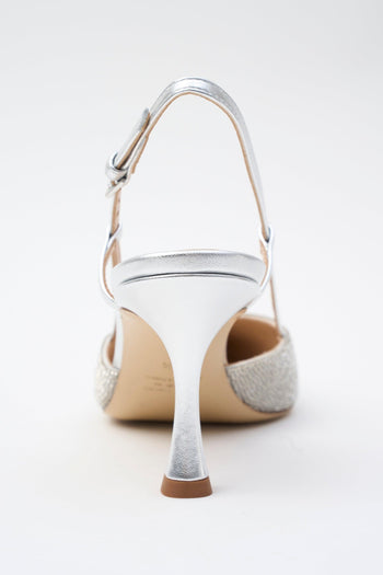 Slingback Argento Donna - 4