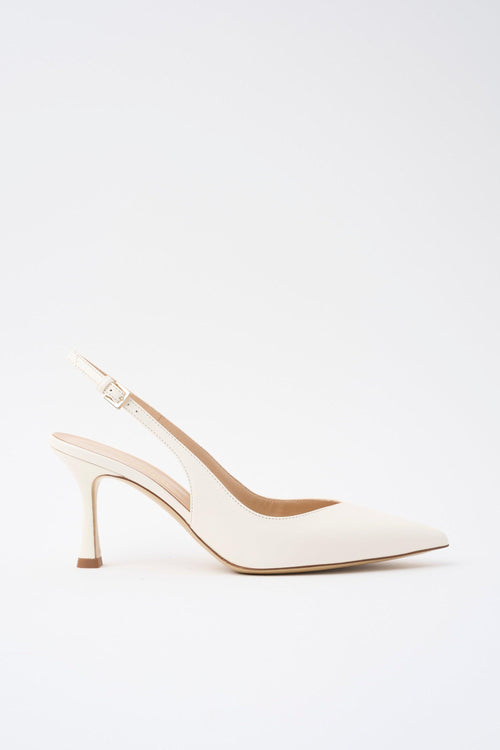 Slingback Avorio Donna