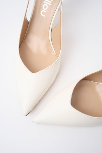 Slingback Avorio Donna - 3