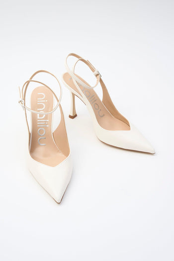 Slingback Avorio Donna - 5